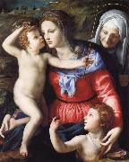Agnolo Bronzino The Madonna and Child with Saint John the Baptist and Saint Anne